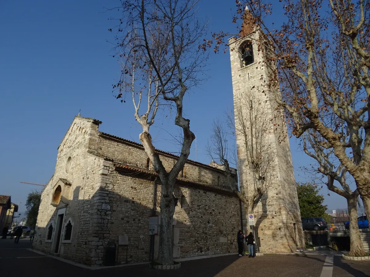 The Romanesque church of San Severo in the centre of Bardolino, Lake Garda, Italy