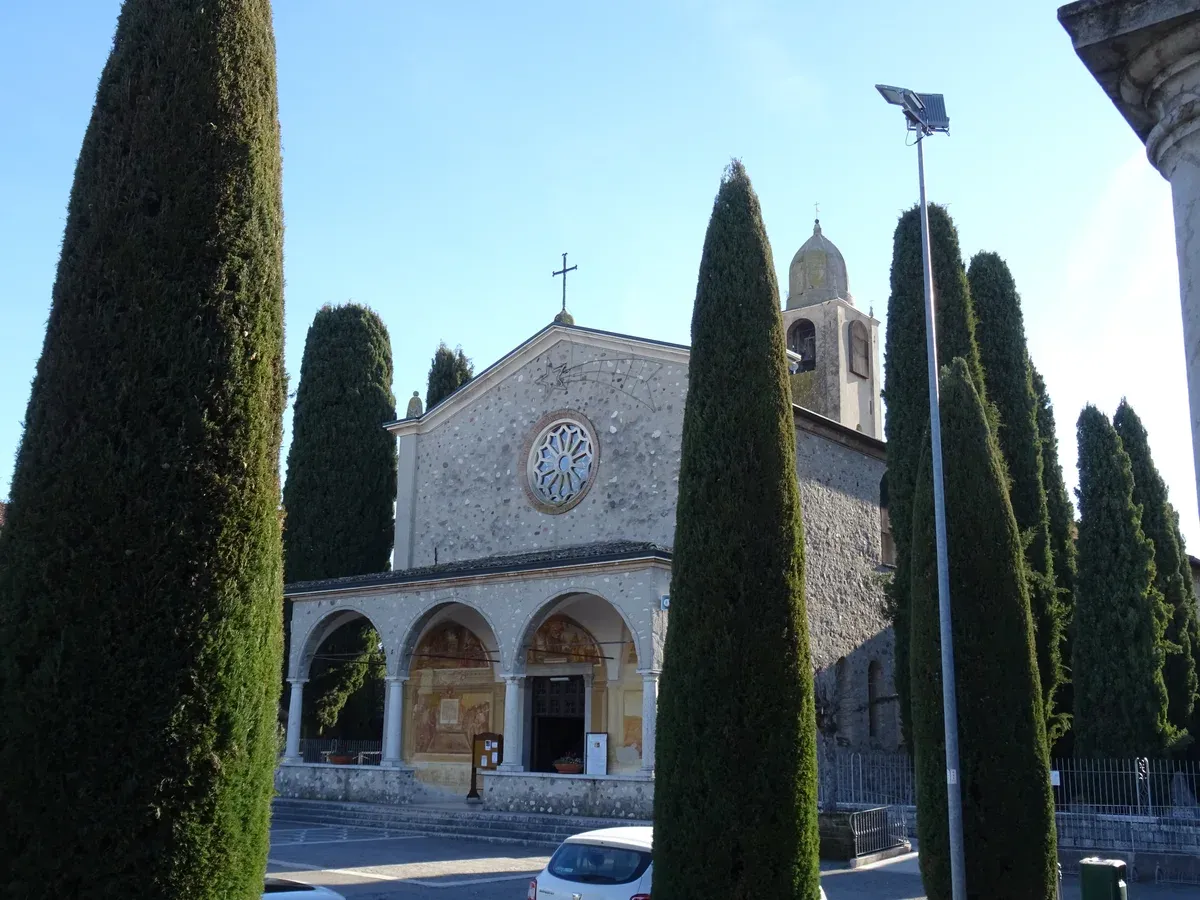 The Renaissance sanctuary of the Madonna del Frassino outside Peschiera del Garda, Lake Garda, Italy