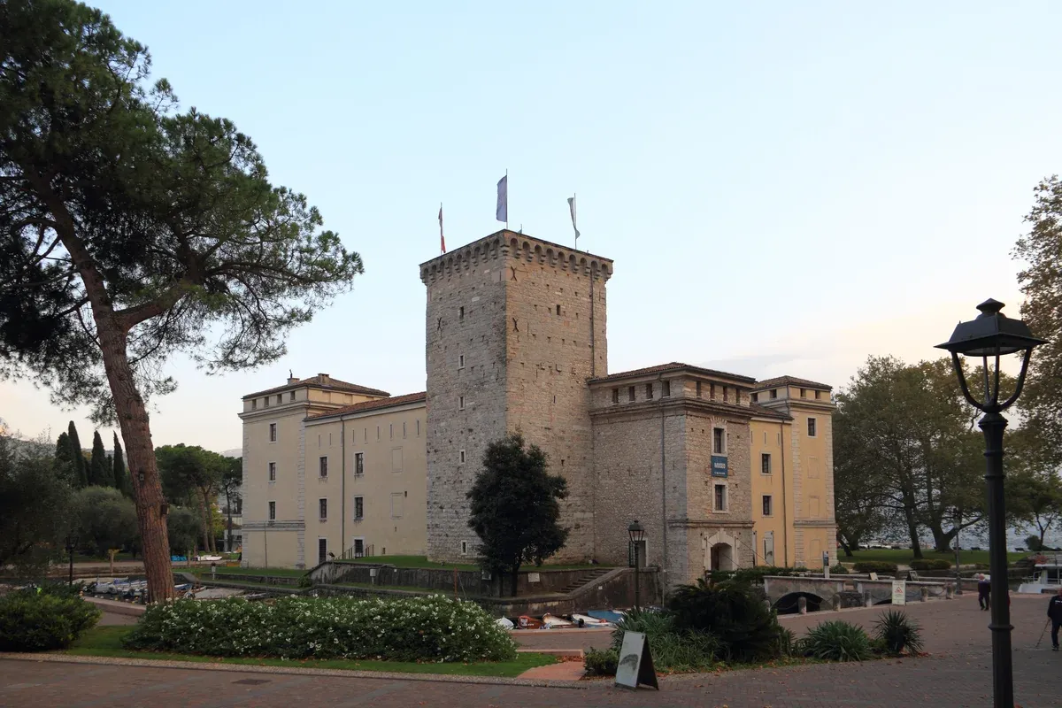 The Rocca water castle of Riva del Garda on Lake Garda, Italy